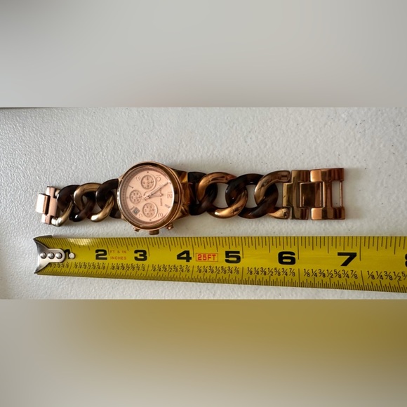 Michael Kors Runway Rose Gold Dial Two Tone Steel Strap Watch for Women … - Picture 6 of 6